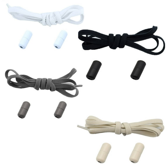 TELOLY 4 Pairs Free Elastic Shoelaces,Shoelaces for Sneakers,Shoe Laces,Combo