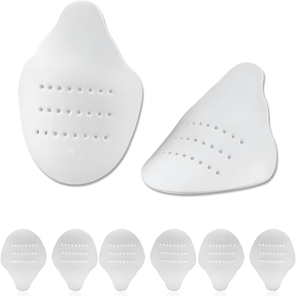 TELOLY 4 Pairs Shoe Crease Protector,Shoe Toe Protectors,Crease Protectors for Sneakers,Anti-Wrinkle Shoes Crease Protector Toe Box Decreaser for MenS Size 7-12