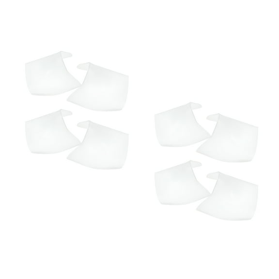 TELOLY 4 Pairs Transparent Shoe Shaper for Men and Women No Wrinkle Shoe Inserts for Sneakers Mules Leather Shoes Shoe Toe Protector and Crease Guard