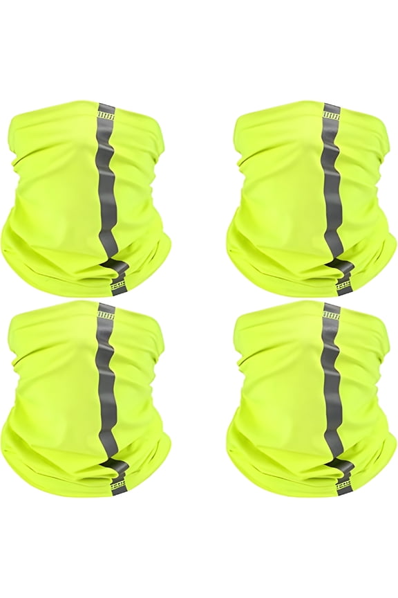 4 Pcs Neck Gaiter for Men Reflective Face Mask Cover,Uv Sun Protection Face Cover for Sun Protection for Work