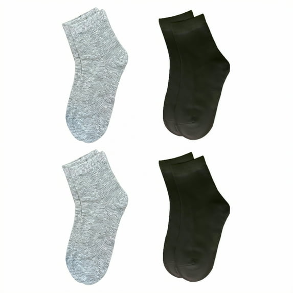 TELOLY 40Pairs Kids Socks,4-6 Years Old Baby Girl Socks,Solid Color Toddler Socks 2T-3T,Combination3