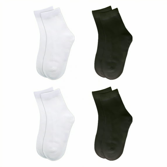 TELOLY 40Pairs Kids Socks,7-9 Years Old Baby Girl Socks,Mid-Calf Length Toddler Socks 2T-3T,Combination4