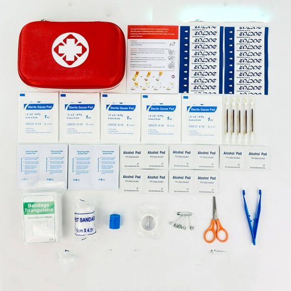 TELOLY 47Pcs First Aid Kit Smartly Packed First Aid Kit for Home Assistance,Lightweight Medical Bag for Hiking