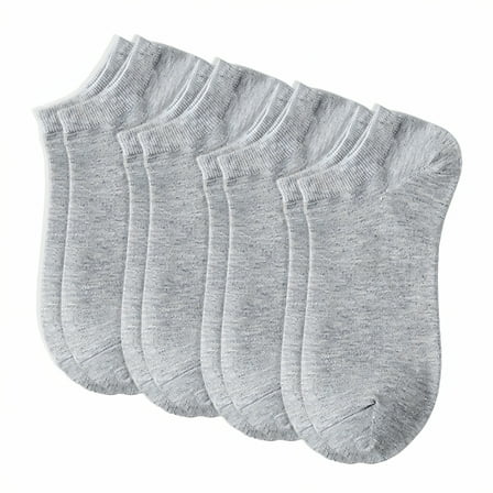 TELOLY 4Pairs Ankle Socks Men,Cotton-Poly Blend Athletic Socks,One Size Fits Most Mens No Show Socks,Gray2