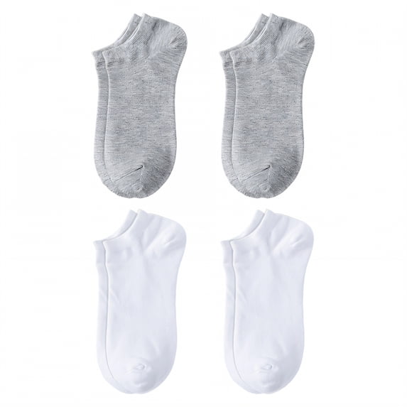 TELOLY 4Pairs Ankle Socks Men,Size 37-57 Athletic Socks,Extra Wide & Large Mens No Show Socks,Combination3