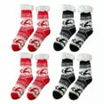 thumbnail image 1 of TELOLY 4Pairs Fuzzy Socks for Women,One Size Fits Most Slipper Socks for Women,Winter Socks Long Socks for Women,Combination3, 1 of 1