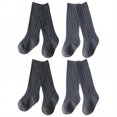thumbnail image 1 of TELOLY 4Pairs Kids Socks,0-6 Months Girl Socks,Kids Ribbed Socks Tube Socks,Style1, 1 of 1