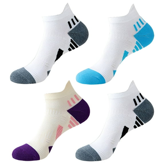 TELOLY 4Pairs Mens Ankle Socks9-13Mens Ankle Socks Size 9-11 Men's Socks ,Colormixing3