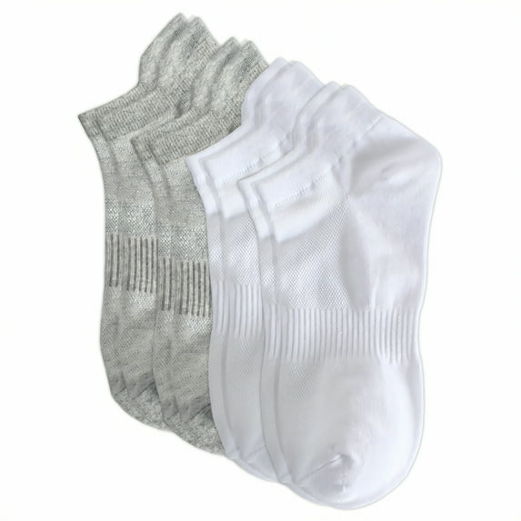 TELOLY 4Pairs No Show Socks Men,Size 36-41 Athletic Socks,Sport Ankle Socks Mens No Show Socks,Combination1