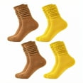 thumbnail image 1 of TELOLY 4Pairs Slouchy Socks for Women,Bubble Socks Boot Socks for Women,Warm for Fall & Winter Scrunch Socks Women,Combination3, 1 of 1