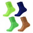 thumbnail image 1 of TELOLY 4Pairs Slouchy Socks for Women,Slouch Socks Boot Socks for Women,All-Season Wear Scrunch Socks Women,Combination4, 1 of 1