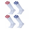 thumbnail image 1 of TELOLY 4Pairs Soccer Socks Kids,Pro Athletic Socks Toddler Soccer Socks,Color Block Design Baseball Socks Youth Boys,Combination2,S, 1 of 1