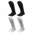 thumbnail image 1 of TELOLY 4Pairs Soccer Socks,Quick-Dry & Anti-Slip Baseball Socks,Sweat-Wicking & Anti-Friction Knee High Socks,Combination2, 1 of 1
