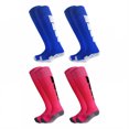 thumbnail image 1 of TELOLY 4Pairs Soccer Socks,Thickened Sports Socks Baseball Socks,Grip Sole Socks Knee High Socks,Combination4,L, 1 of 1