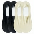 thumbnail image 1 of TELOLY 4Pairs Womens No Show Socks,Anti-Slip & Sweat-Wick No Show Socks Womens for Flats,Solid Color Flat Socks for Women,Combination1, 1 of 1