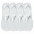 thumbnail image 1 of TELOLY 4Pairs Womens No Show Socks,Freely Cuttable No Show Socks Womens for Flats,Ankle Socks Flat Socks for Women,White, 1 of 1