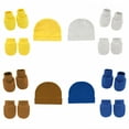 thumbnail image 1 of TELOLY 4 Pairs Baby Mittens,Foot Cover and Hat Baby Mittens Newborn,Newborn Mittens No Scratch, 1 of 6