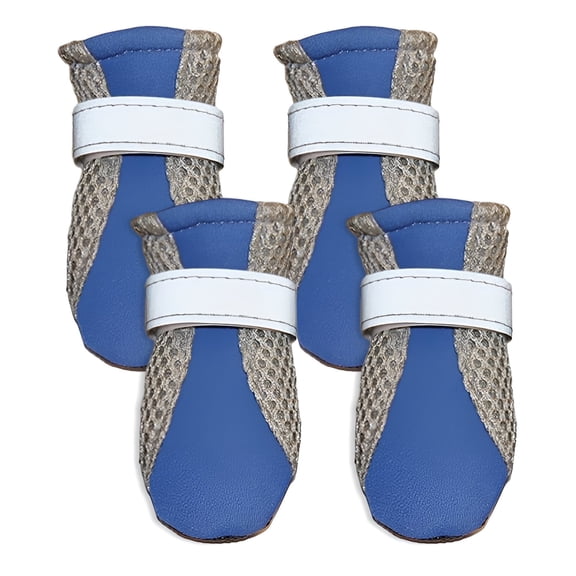 GASTROPOD&nbsp;4Pcs Dog Shoes,Durable Sole Dog Boots,Outdoor Adventures Shoes for Dogs,Blue,XL
