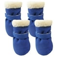 thumbnail image 1 of TELOLY 4Pcs Dog Shoes,Polyester Puppy Shoes,Booties for Dogs Paws,Blue,Xl, 1 of 4
