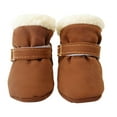 thumbnail image 1 of GASTROPOD 4Pcs Dog Shoes,Non-Slip Soles Dog Boots,Safe Winter Walking Dog Winter Boots,Brown,S, 1 of 7