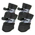 thumbnail image 1 of TELOLY 4Pcs Dog Shoes,Oxford Dog Rain Boots,Dog Booties,Black,7.5*6.5Cm, 1 of 4