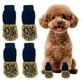 thumbnail image 1 of TELOLY 4Pcs Dog Socks,Light Cotton Warm Dog Paw Protector,Paw Socks for Small Medium Pets Dogs,Yellow, 1 of 7