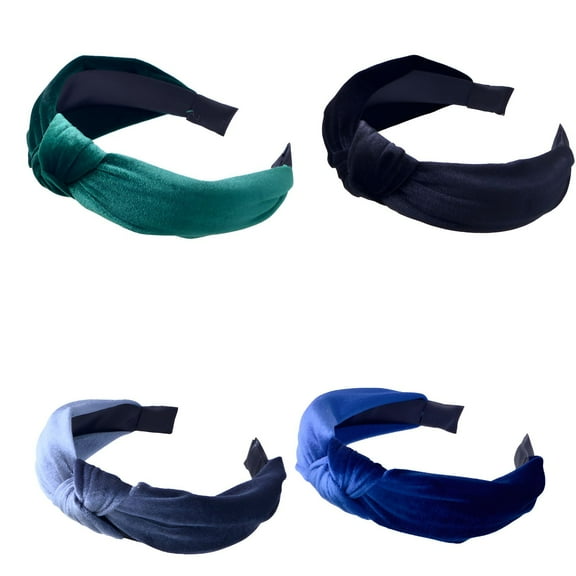 TELOLY 4Pcs Headbands for Women,Cloth Wide Headband,Thick Headbands for Women,Mixing5