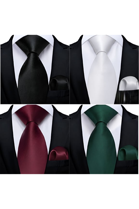 4Pcs Ties for Men,Ultimate Gloss Mens Ties,Luxurious Craft Mens Tie,Color&nbsp;Mixing3