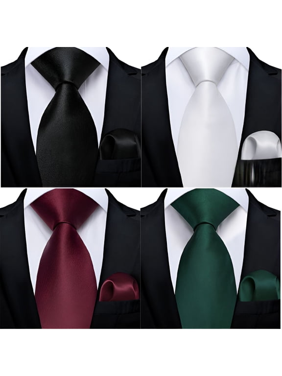 4Pcs Ties for Men,Ultimate Gloss Mens Ties,Luxurious Craft Mens Tie,Color Mixing3
