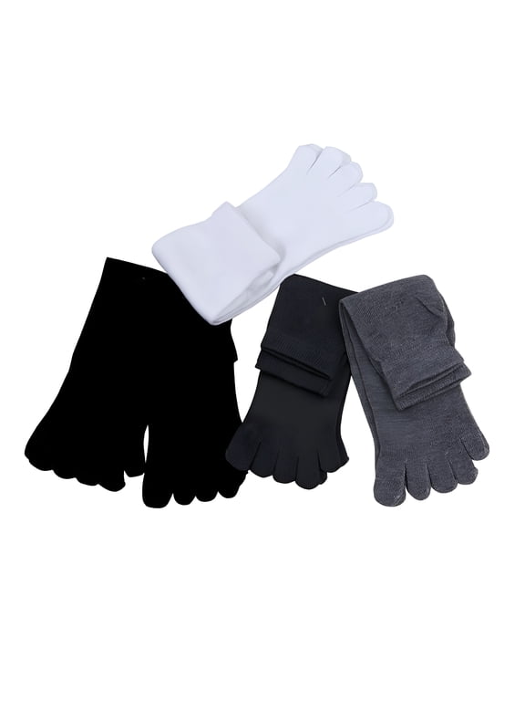 5 Pairs Men's Five Separate Finger Toe Socks Comfortable Cotton Men's Toe Socks