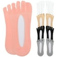 thumbnail image 1 of TELOLY 5 Pairs of Toe Separator Socks High Heel Finger Socks Invisible Toe Socks Breathable Women Socks, 1 of 4