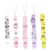 TELOLY 5 Pcs Pacifier Clip Anti-Lost Gadget Pacifier Holder Double-Sided Pattern Exquisite Packaging Pacifier,Set3