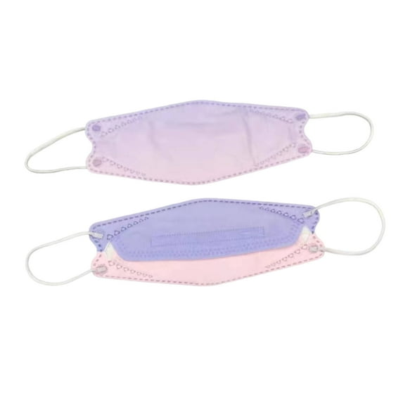 TELOLY 50Pcs Face Masks,Pollen KN95 Masks for Adults,Even Distribution KN95 Mask,Purple to Pink