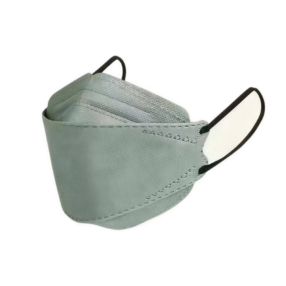 TELOLY 50Pcs Kn95 Face Masks,Individual Packaging Face Masks,Black Color Surgical Masks,Green, for Daily Protection, Travel, Office, School, Public Places, Crowded Areas