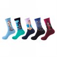 thumbnail image 1 of TELOLY 5Pairs Boot Socks for Women,Color Block Design Womens Crew Socks,Autumn & Winter Use Long Socks,Combination2, 1 of 1