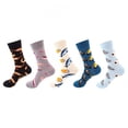 thumbnail image 1 of TELOLY 5Pairs Boot Socks for Women,Mid-Calf Length Womens Crew Socks,Womens Long Socks, 1 of 7