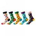 thumbnail image 1 of TELOLY 5Pairs Boot Socks for Women,Mid-Calf Style Womens Crew Socks,Four Seasons Long Socks,Combination8, 1 of 1