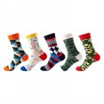 thumbnail image 1 of TELOLY 5Pairs Boot Socks for Women,Sweat-Wicking & Odor-Free Womens Crew Socks,Mid-Calf Length Long Socks,Combination6, 1 of 1