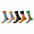 thumbnail image 1 of TELOLY 5Pairs Boot Socks for Women,Sweat-Wicking & Odor-Free Womens Crew Socks,Mid-Calf Length Long Socks,Combination7, 1 of 1