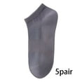 thumbnail image 1 of TELOLY 5Pairs Mens Ankle Socks9-13Mens Ankle Socks Size 9-11 Men's Socks ,Gray3, 1 of 4