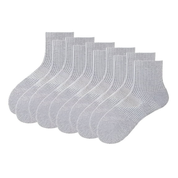 TELOLY 5Pairs Mens Ankle Socks9-13Mens Ankle Socks Size 9-11 Men's Socks ,Gray