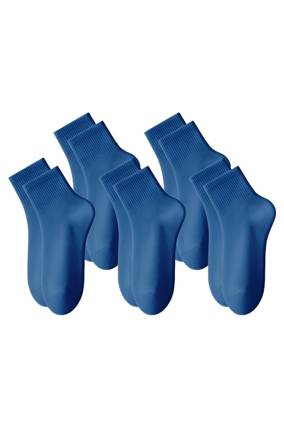 5Pairs Mens Ankle Socks9-13Mens Ankle Socks Size 9-11 Men's Socks ,Blue2