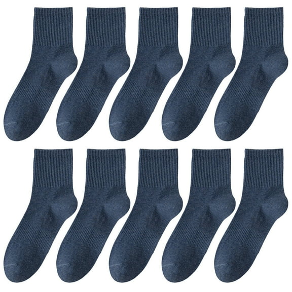 TELOLY 5Pairs Mens Ankle Socks,Pilling-Free Process Moisture Wicking Mens Ankle Socks Size 9-11,Half-Length Design Mens Ankle Socks Size 10-13,Blue