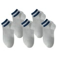 thumbnail image 1 of TELOLY 5Pairs Mens Ankle Socks9-13Mens Ankle Socks Size 9-11 Men's Socks ,Gray1, 1 of 4