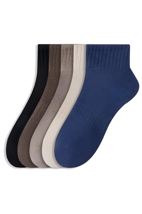 5Pairs Mens Ankle Socks9-13Mens Ankle Socks Size 9-11 Men's Socks ,Colormixing1