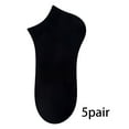 thumbnail image 1 of TELOLY 5Pairs Mens Ankle Socks9-13Mens Ankle Socks Size 9-11 Men's Socks ,Black, 1 of 4