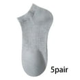 thumbnail image 1 of TELOLY 5Pairs Mens Ankle Socks9-13Mens Ankle Socks Size 9-11 Men's Socks ,Gray, 1 of 4