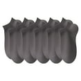 thumbnail image 1 of TELOLY 5Pairs Mens Ankle Socks9-13Mens Ankle Socks Size 9-11 Men's Socks ,Gray2, 1 of 4