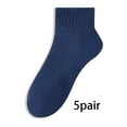thumbnail image 1 of TELOLY 5Pairs Mens Ankle Socks9-13Mens Ankle Socks Size 9-11 Men's Socks ,Blue, 1 of 4