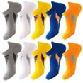 thumbnail image 1 of TELOLY 5Pairs Mens Socks,Contoured Men Feet Mens Socks Size 9-11,Lightweight Breathable Fabric Moisture Wicking Socks Men,Colormixing3, 1 of 5